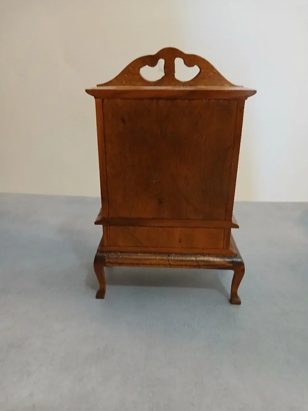 Vintage Wooden Dollhouse/Miniature Double Door China Cabinet-1:12 Scale
